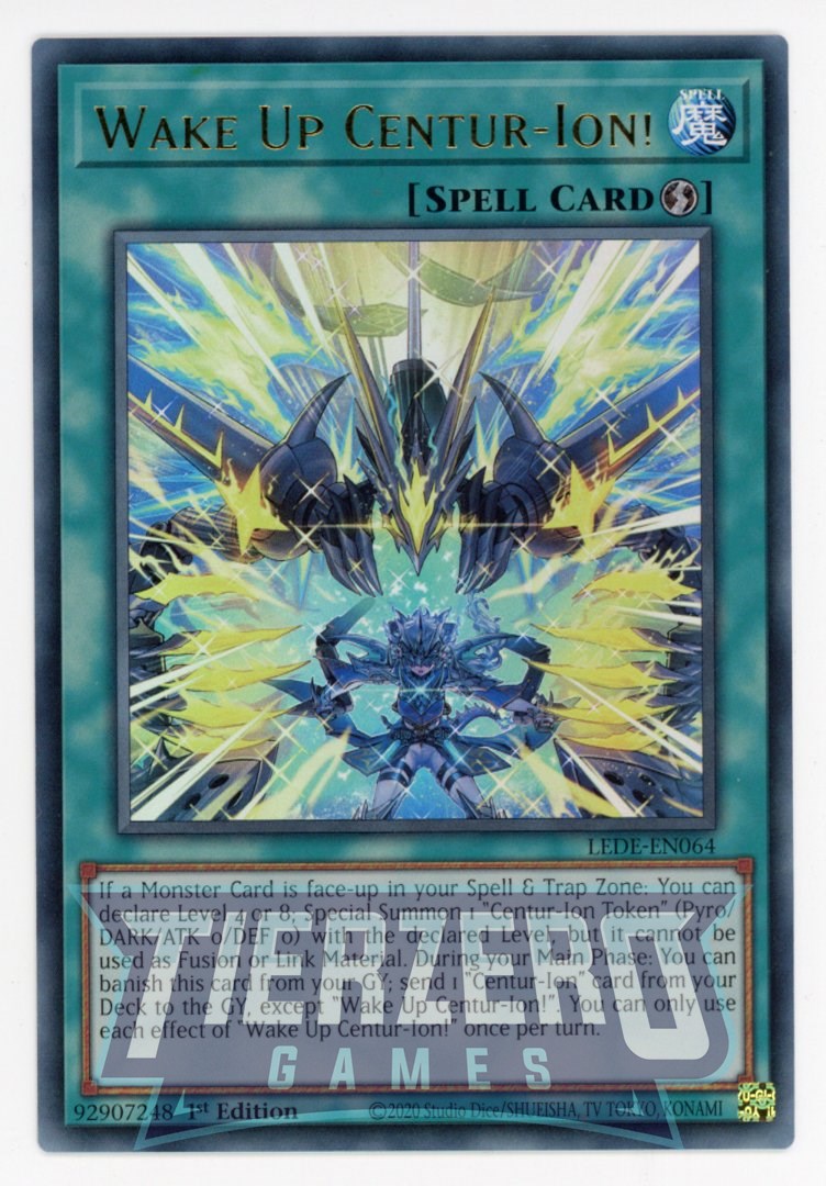 LEDE-EN064 - Wake Up Centur-Ion! - Ultra Rare - Quick-Play Spell - Leg LEDE-EN064 - Wake Up Centur-Ion! - Ultra Rare - Quick-Play Spell - Leg