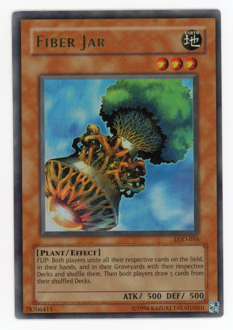 LOD-056 - Fiber Jar - Ultra Rare - Legacy of Darkness - Unlimited - NM