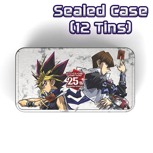 yugioh card tin Yugioh Duelist Heroes 25th Anniversary Tin Case (12x Tins) Pre Order