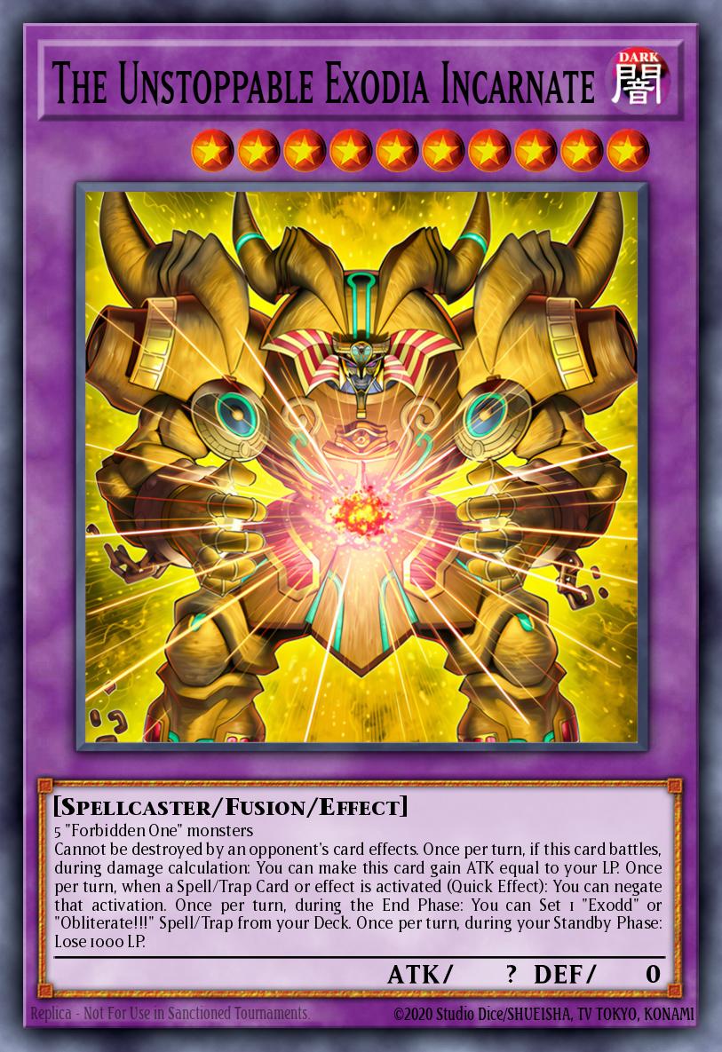 The Unstoppable Exodia Incarnate Card