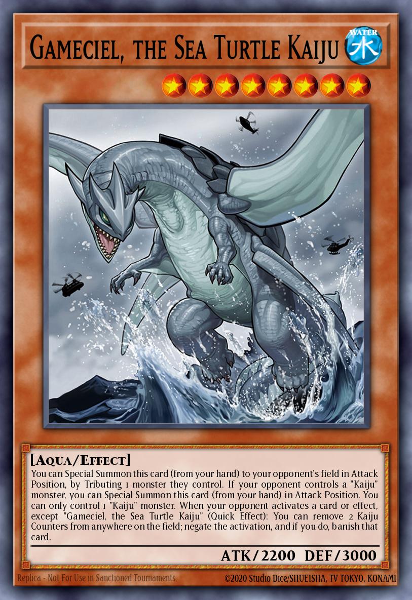 Gameciel, the Sea Turtle Kaiju Card