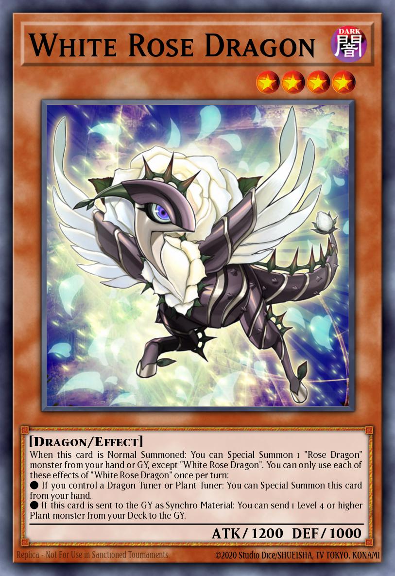 White Rose Dragon Card