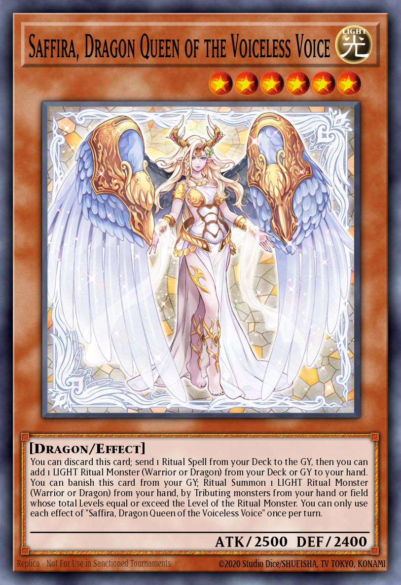 Saffira, Dragon Queen of the Voiceless Voice Card