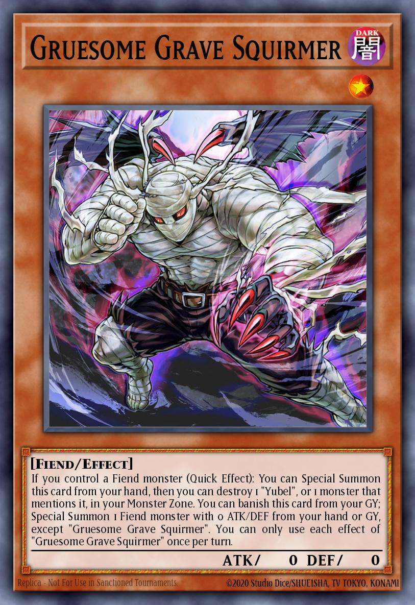 Gruesome Grave Squirmer Card