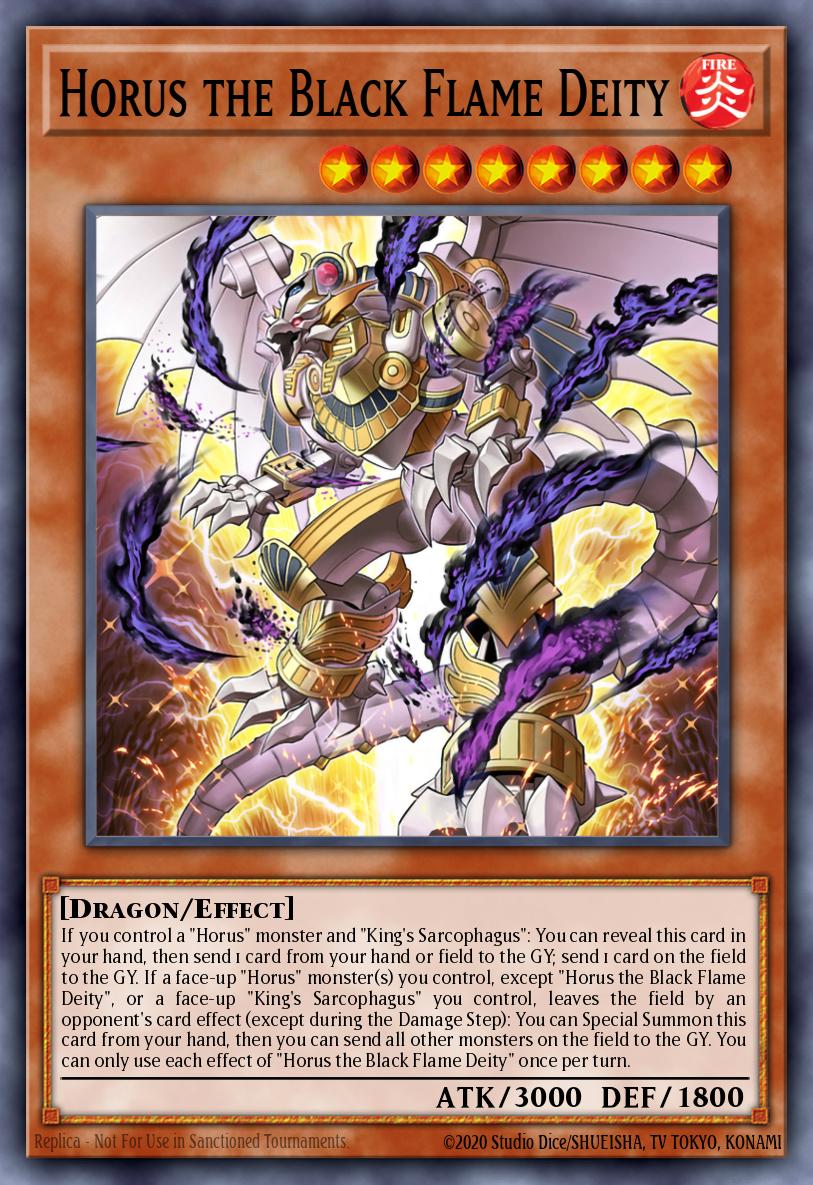 Horus the Black Flame Deity Card