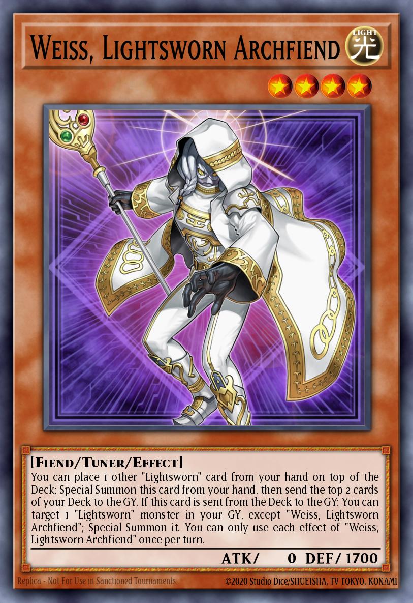Weiss, Lightsworn Archfiend Card