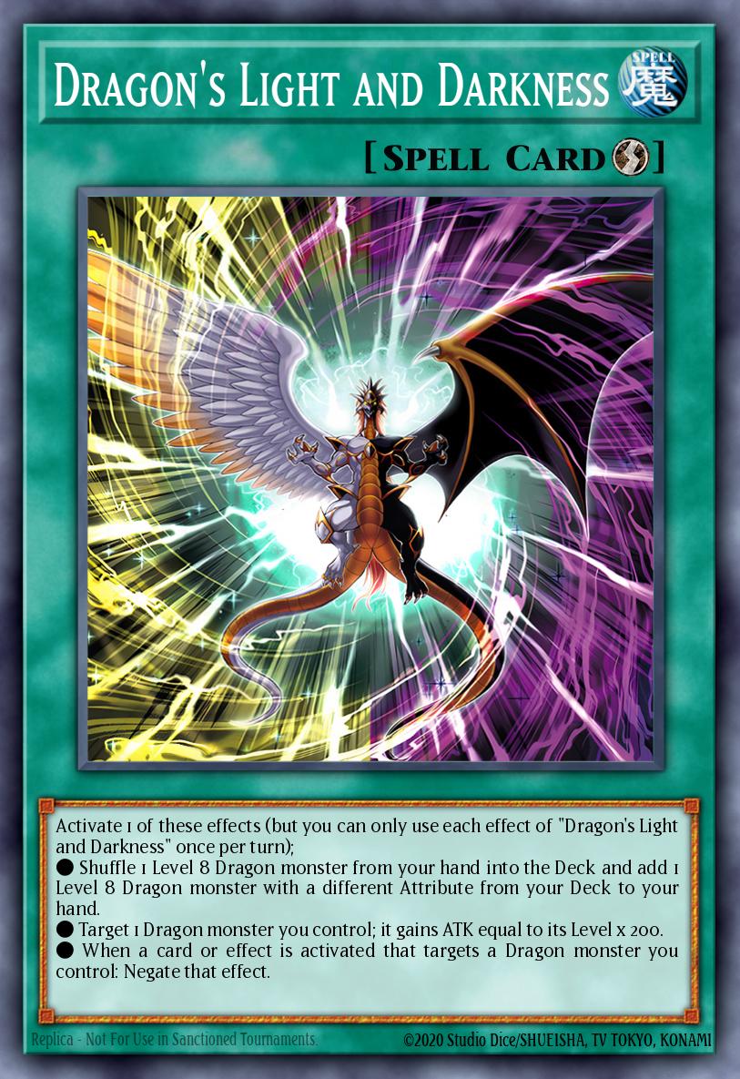 Dragon's Light and Darkness Card