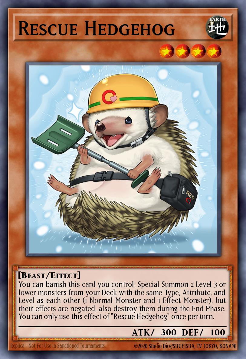 Rescue Hedgehog Card