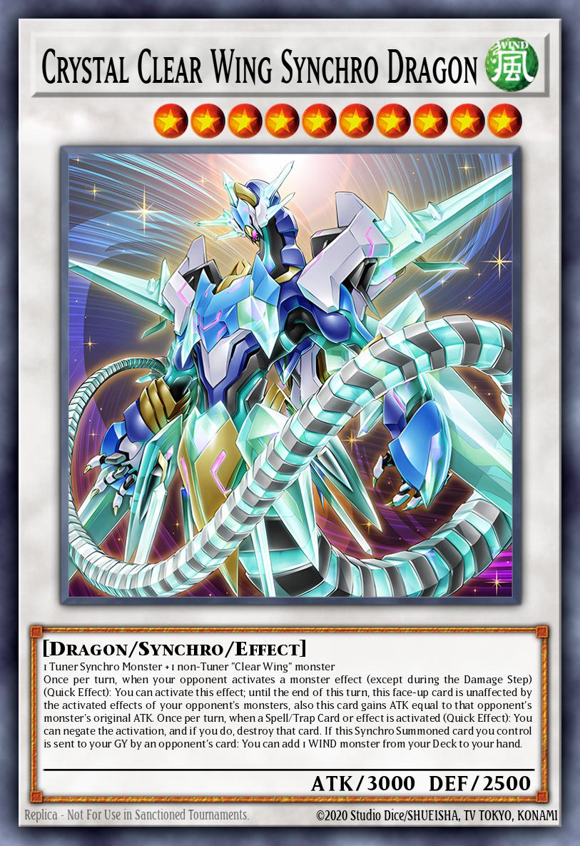 Crystal Clear Wing Synchro Dragon Card