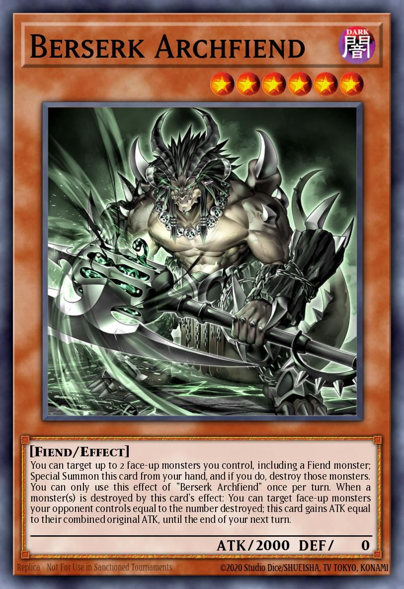 Berserk Archfiend Card