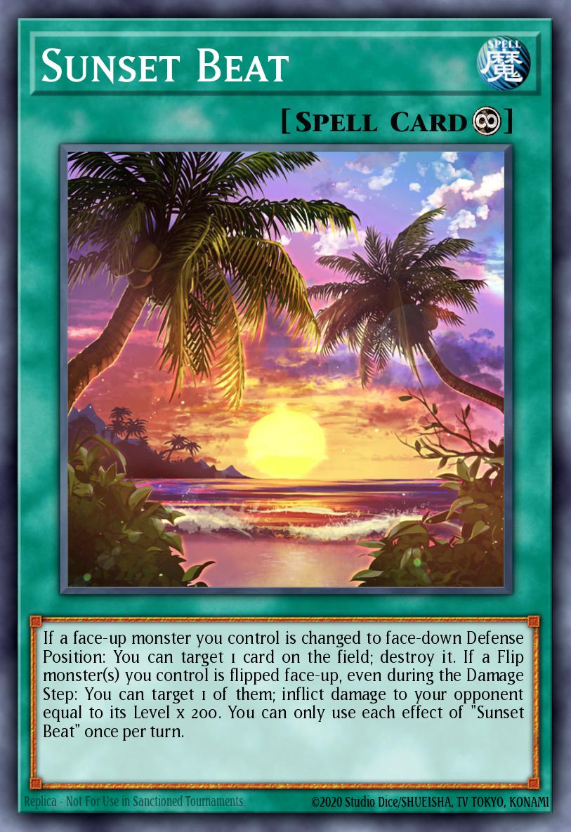 Sunset Beat Card