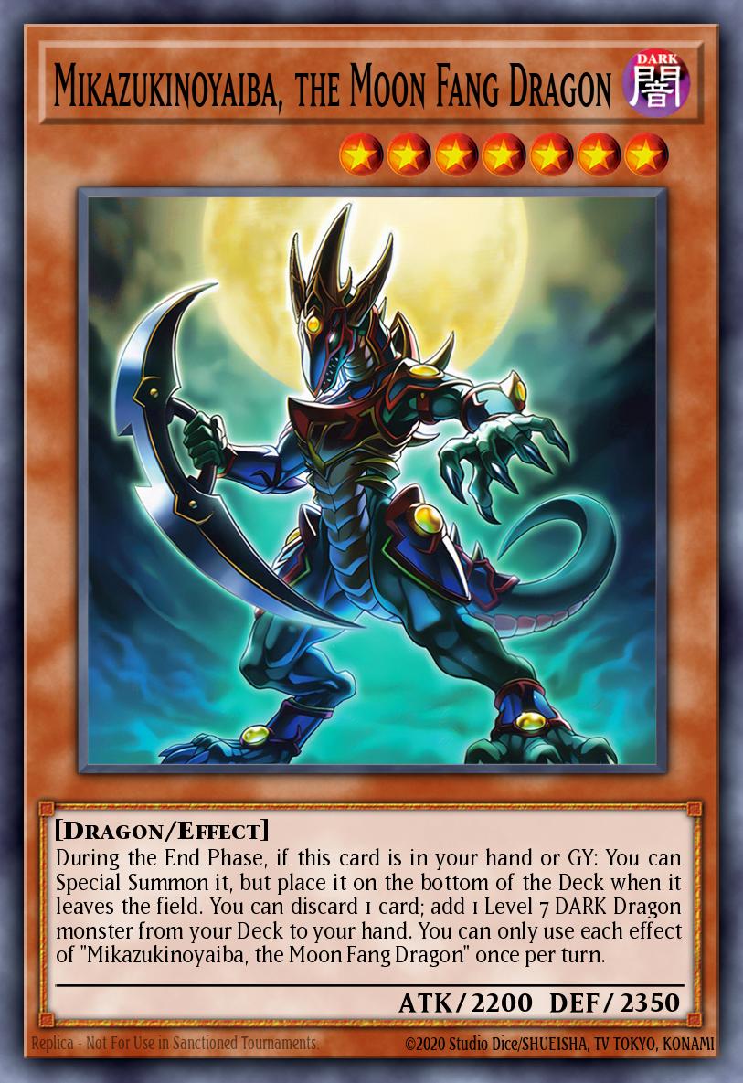 Mikazukinoyaiba, the Moon Fang Dragon Card