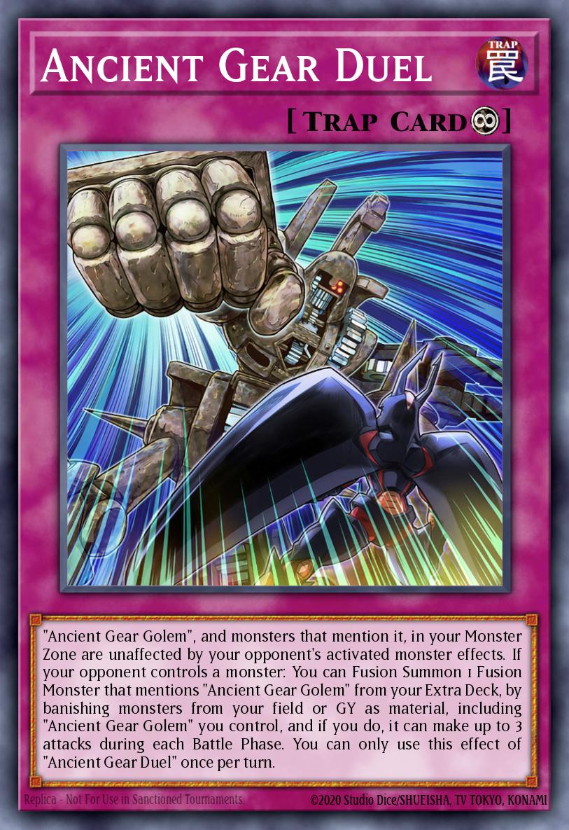 Ancient Gear Duel Card