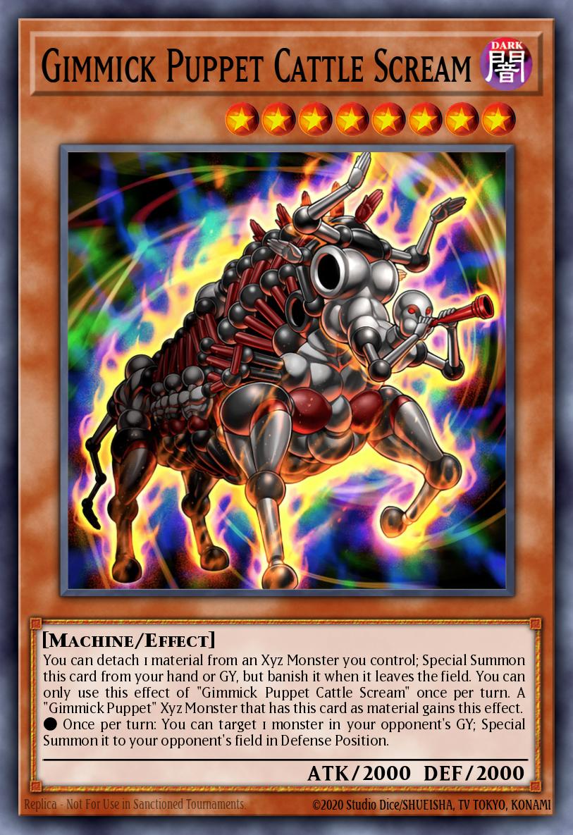 Gimmick Puppet Cattle Scream Card