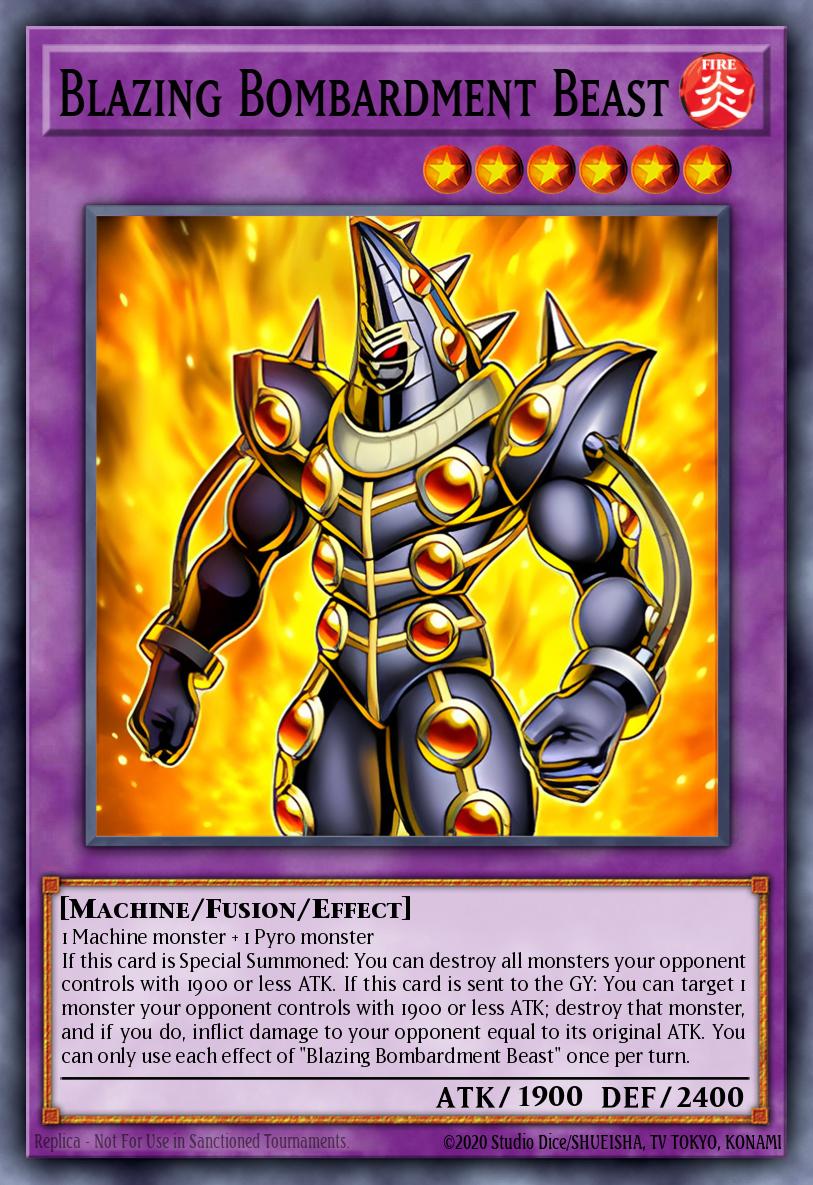 Blazing Bombardment Beast Card