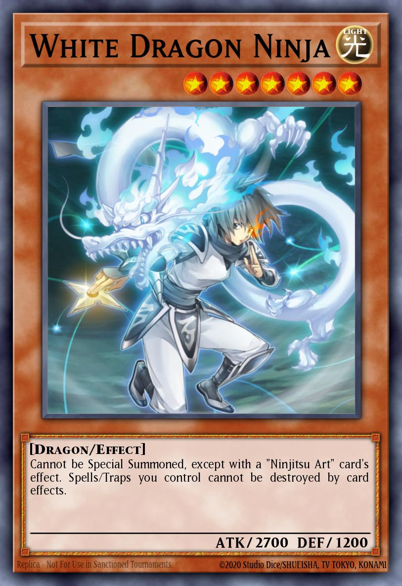 White Dragon Ninja Card