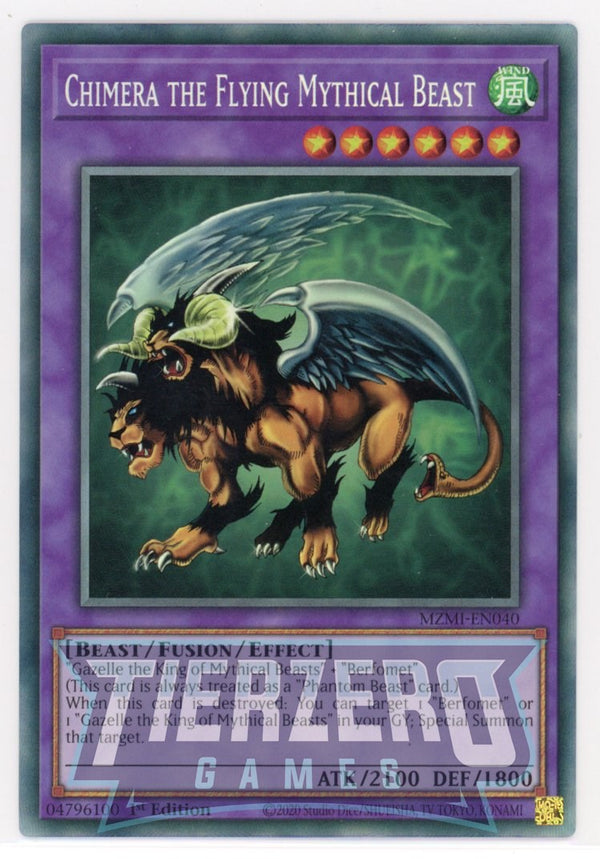 MZMI-EN040 - Chimera the Flying Mythical Beast - Collector's Rare - Effect Fusion Monster - Maze of Millenia