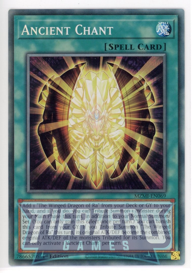 MZMI-EN069 - Ancient Chant - Collector's Rare - Normal Spell - Maze of MZMI-EN069 - Ancient Chant - Collector's Rare - Normal Spell - Maze of