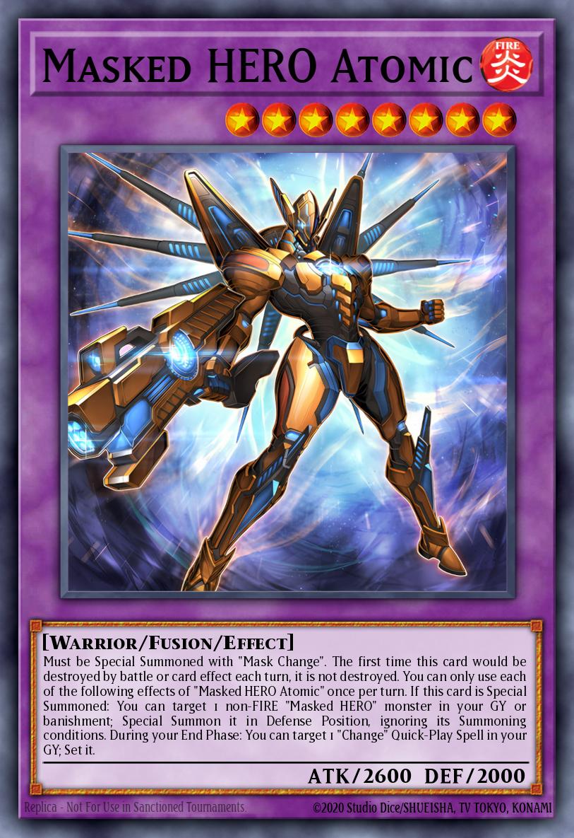 MZMU-EN016 - Masked HERO Atomic - Super Rare - Maze of Muertos