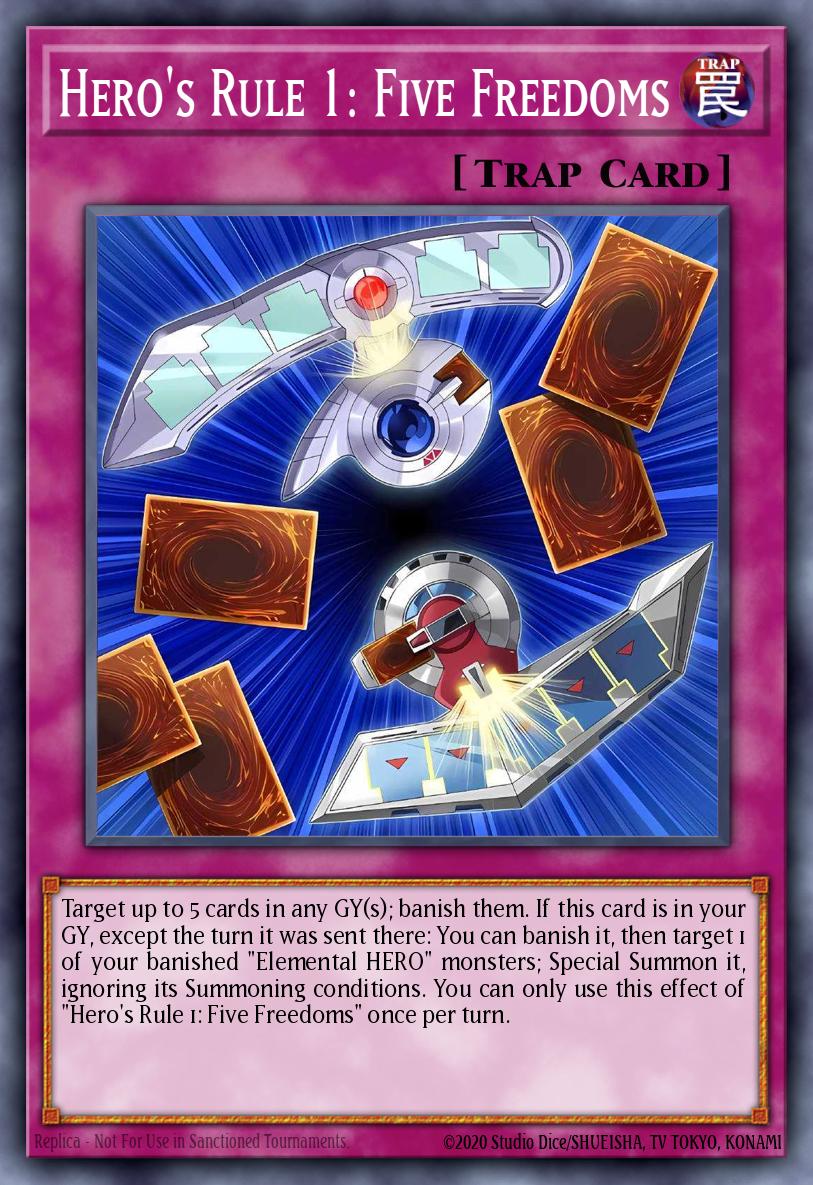 MZMU-EN027 - Hero's Rule 1: Five Freedoms - Rare - Maze of Muertos