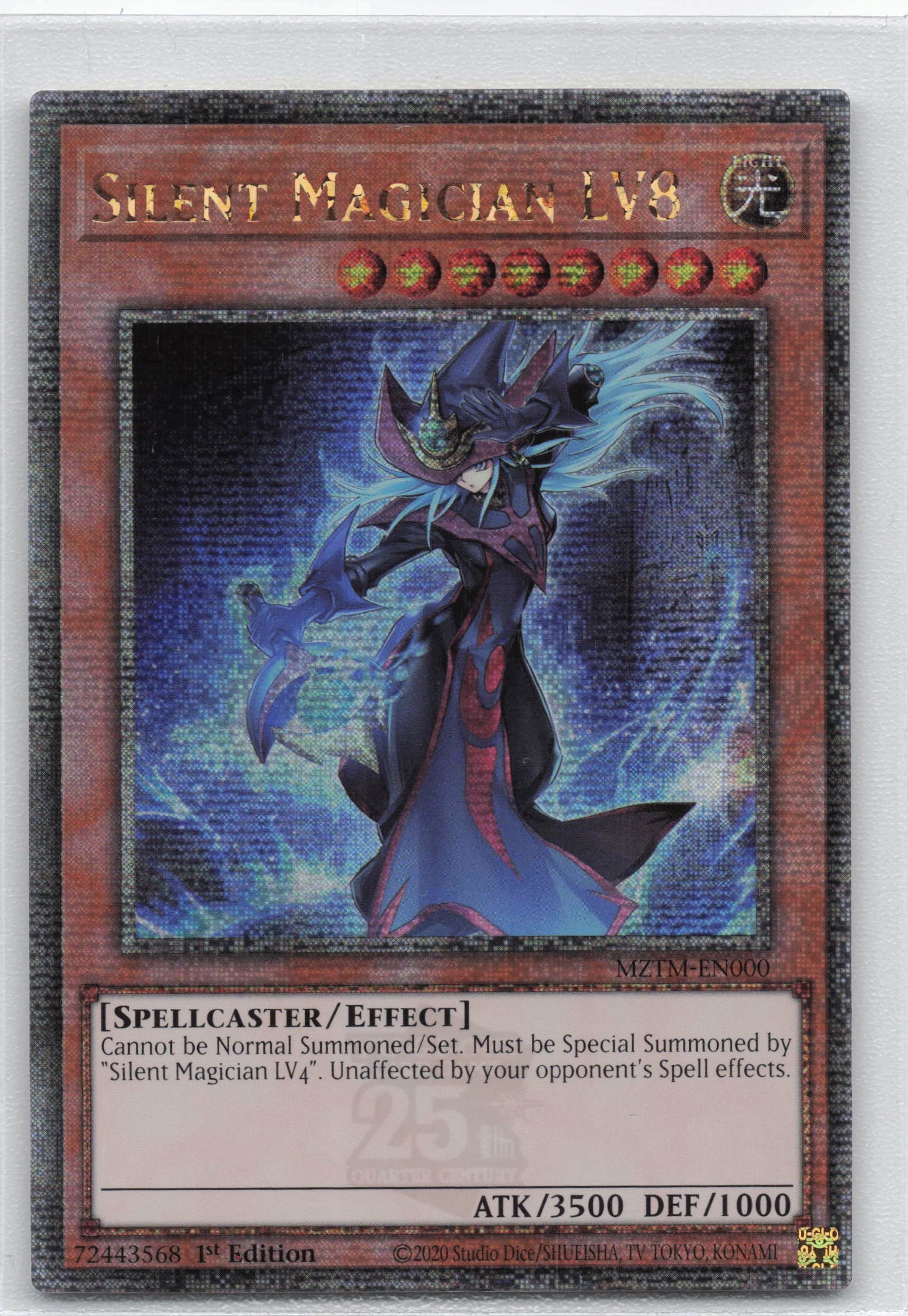 MZTM-EN000 - Silent Magician LV8 - Quarter Century Secret Rare - Effect Monster - Maze Of The Master