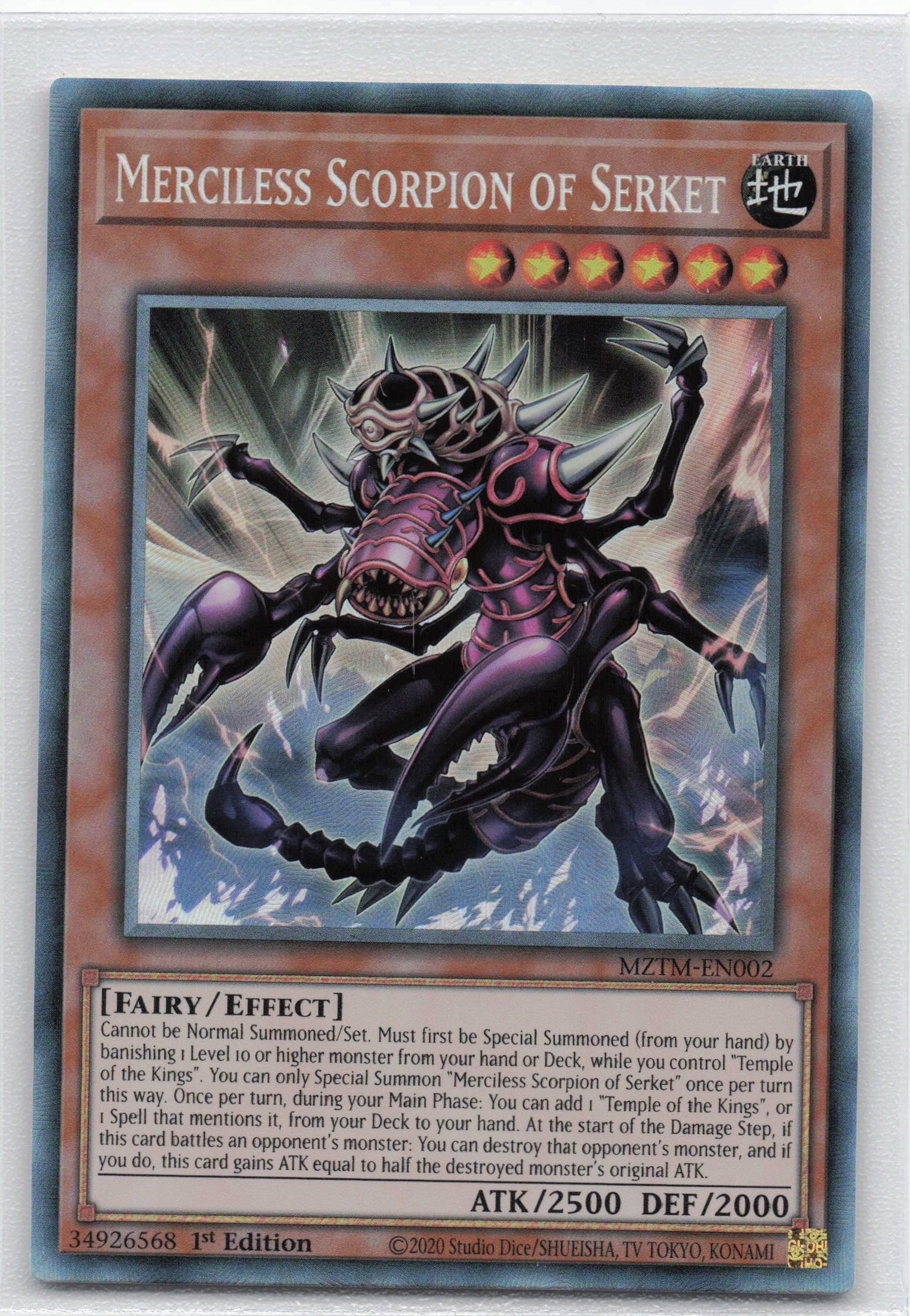 MZTM-EN002 - Merciless Scorpion of Serket - Collector's Rare - Effect Monster - Maze Of The Master