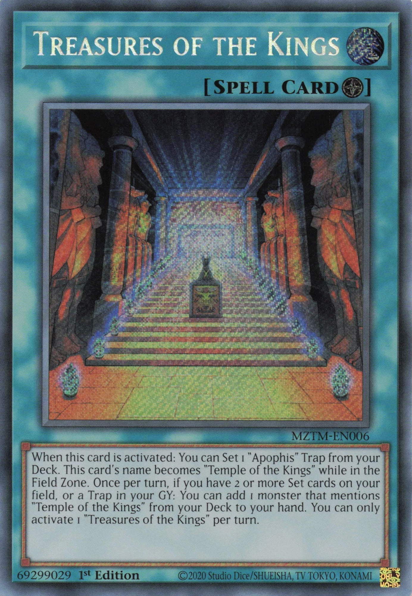 MZTM-EN006 - Treasures of the Kings - Secret Rare - Field Spell - Maze Of The Master