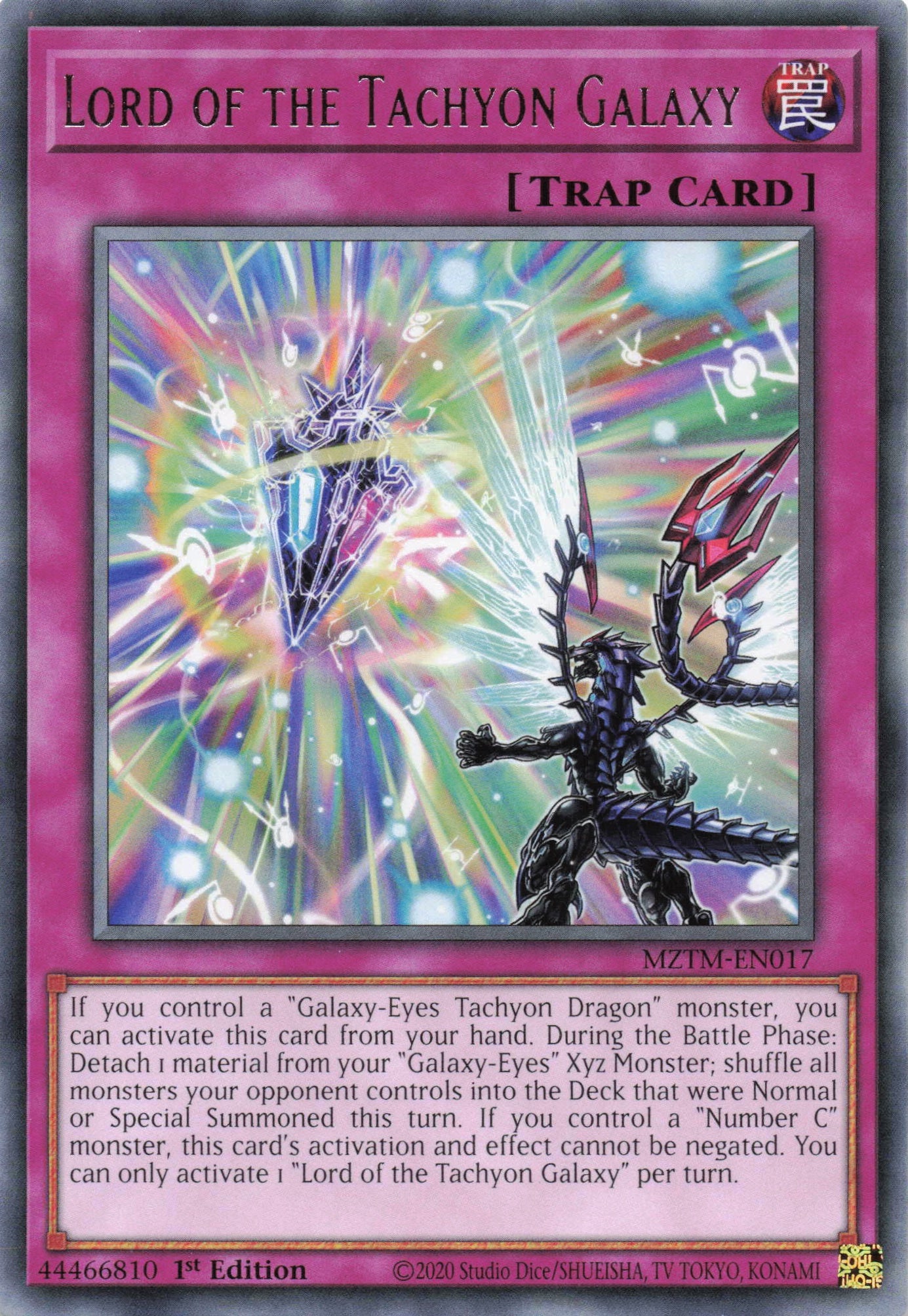 MZTM-EN017 - Lord of the Tachyon Galaxy - Rare - Normal Trap - Maze Of The Master