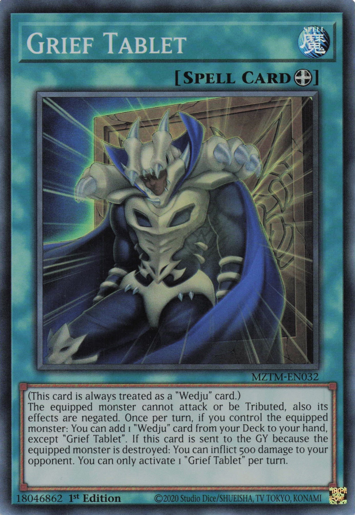 MZTM-EN032 - Grief Tablet - Super Rare - Equip Spell - Maze Of The Master