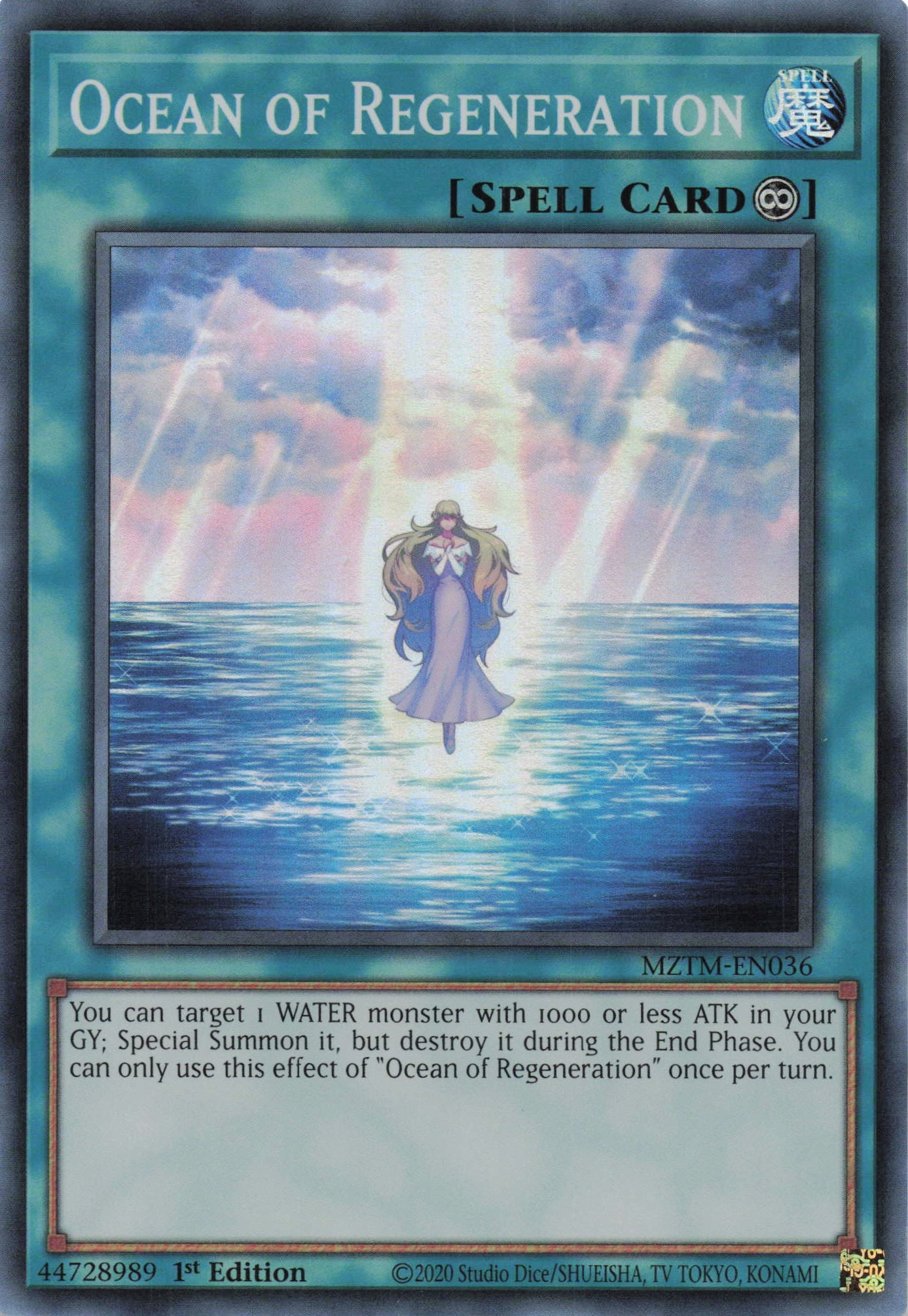 MZTM-EN036 - Ocean of Regeneration - Super Rare - Continuous Spell - Maze Of The Master