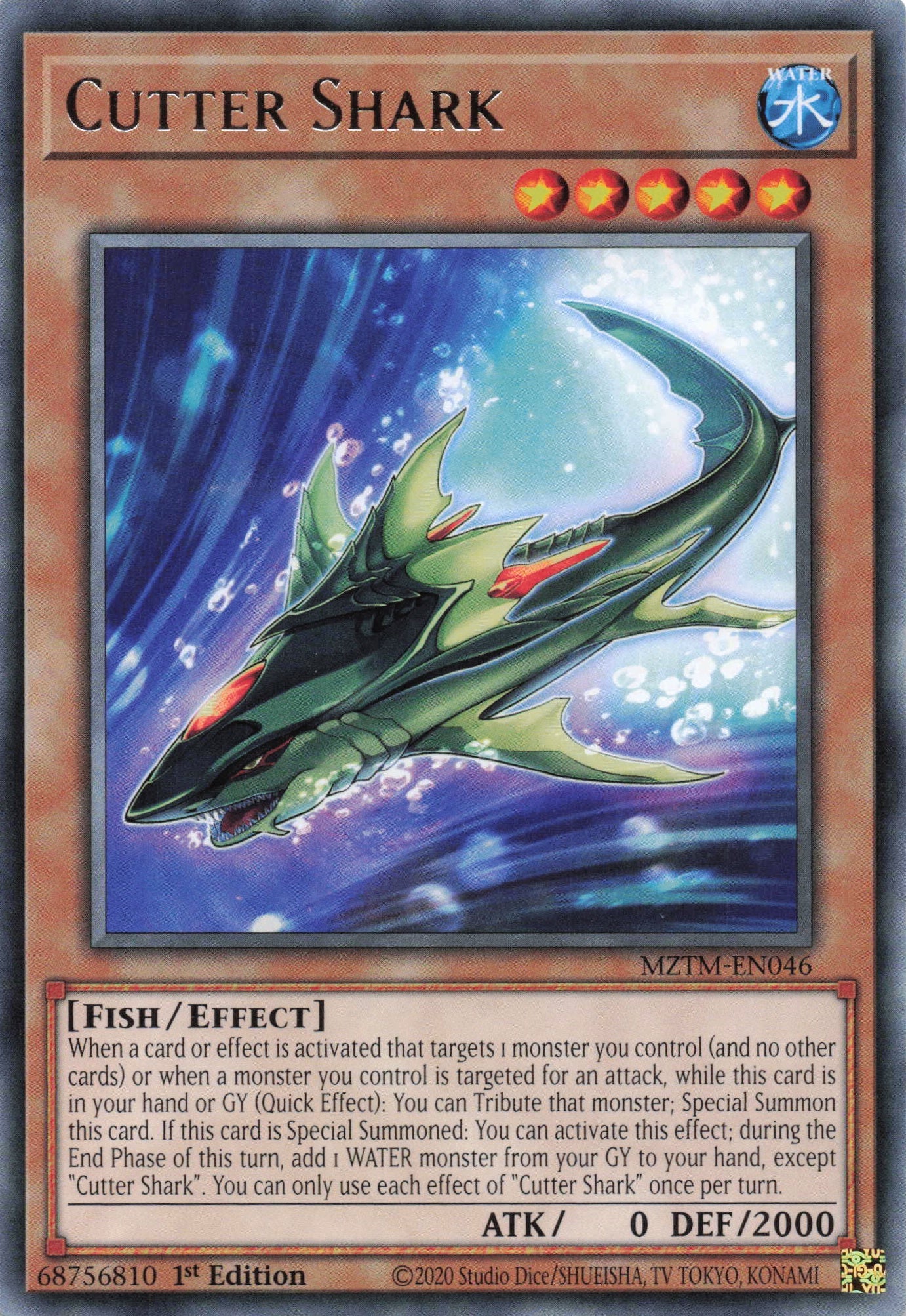 MZTM-EN046 - Cutter Shark - Rare - Effect Monster - Maze Of The Master