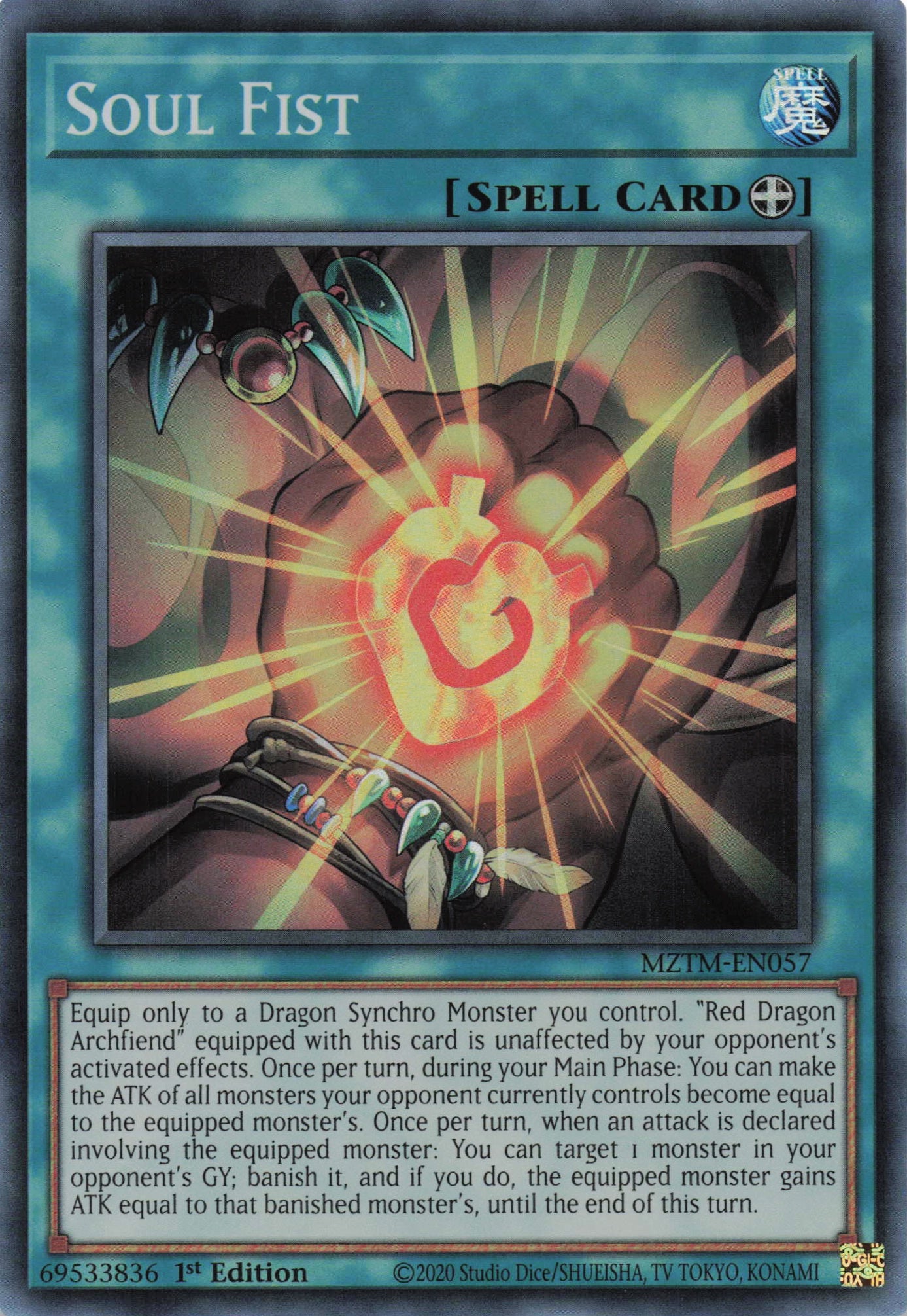 can you equip spell cards to opponent's monsters MZTM-EN057 - Soul Fist - Super Rare - Equip Spell