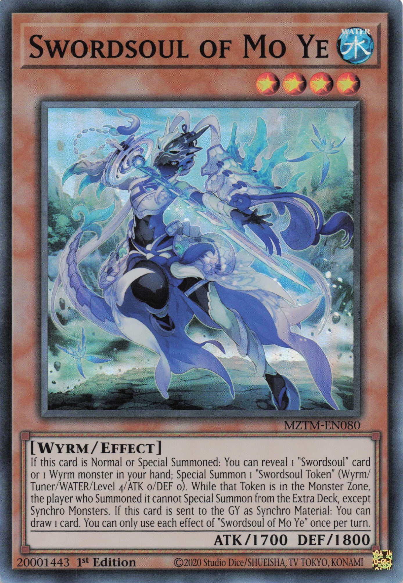 MZTM-EN080 - Swordsoul of Mo Ye - Super Rare - Effect Monster - Maze Of The Master