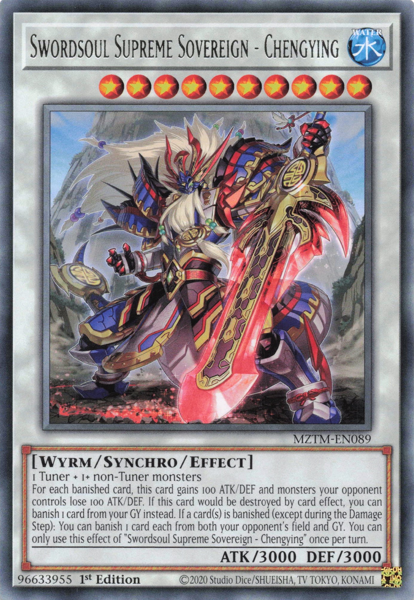 MZTM-EN089 - Swordsoul Supreme Sovereign - Chengying - Rare - Effect Synchro Monster - Maze Of The Master