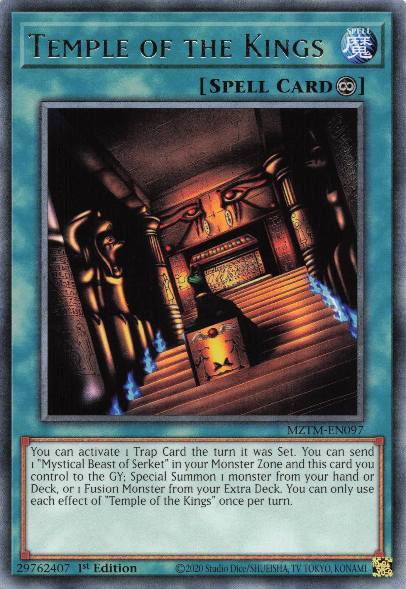 MZTM-EN097 - Temple of the Kings - Rare - Continuous Spell - Maze Of The Master