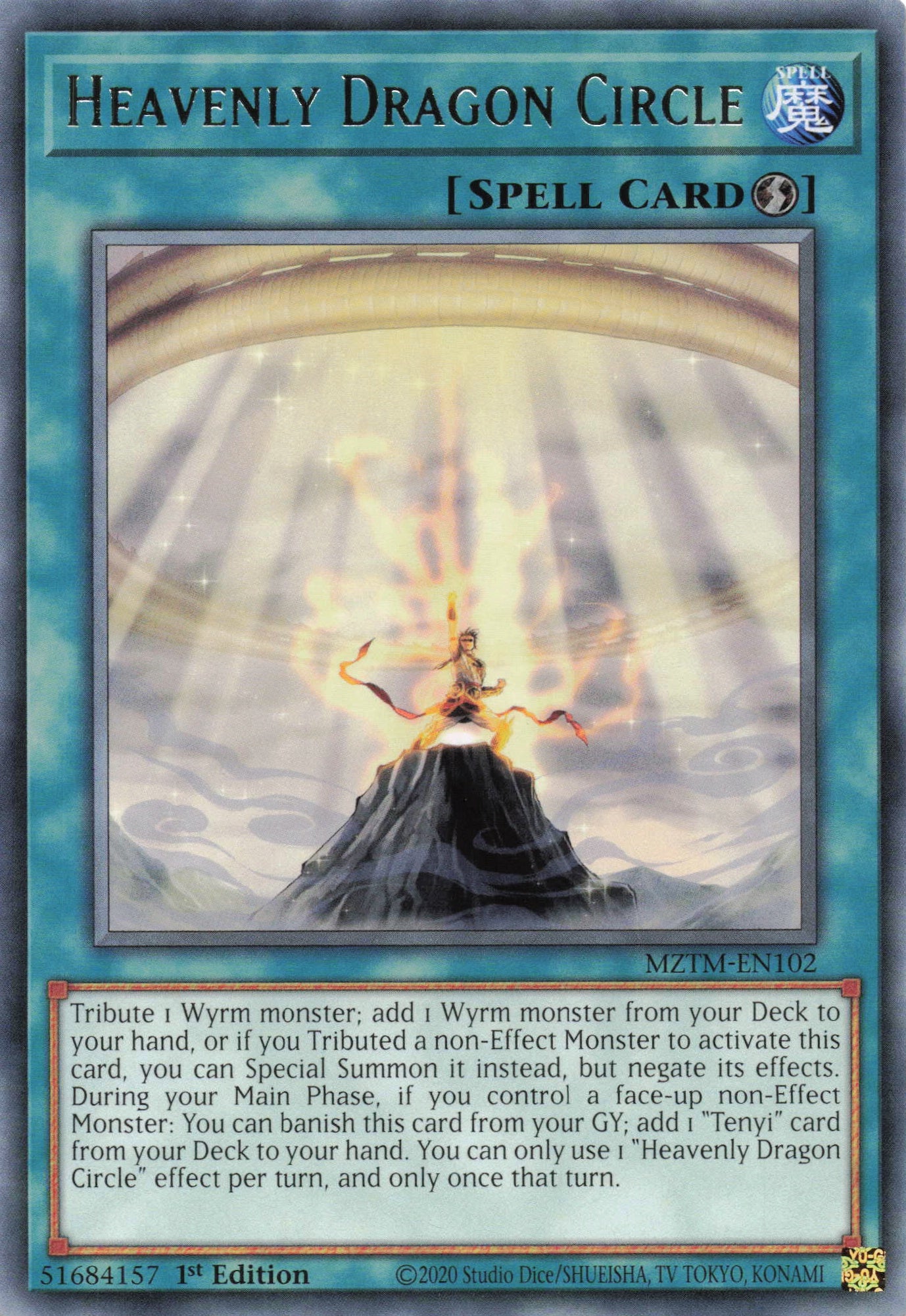 MZTM-EN102 - Heavenly Dragon Circle - Rare - Quick-Play Spell - Maze Of The Master