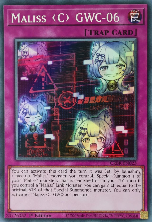CRBR-EN023 - Maliss C GWC-06 - Super Rare - Normal Trap - Crossover Breakers