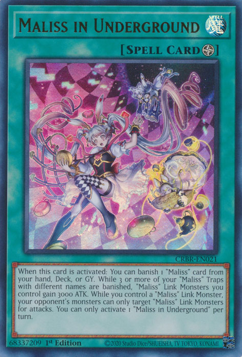 CRBR-EN021 - Maliss in Underground - Ultra Rare - Field Spell - Crosso CRBR-EN021 - Maliss in Underground - Ultra Rare - Field Spell - Crosso
