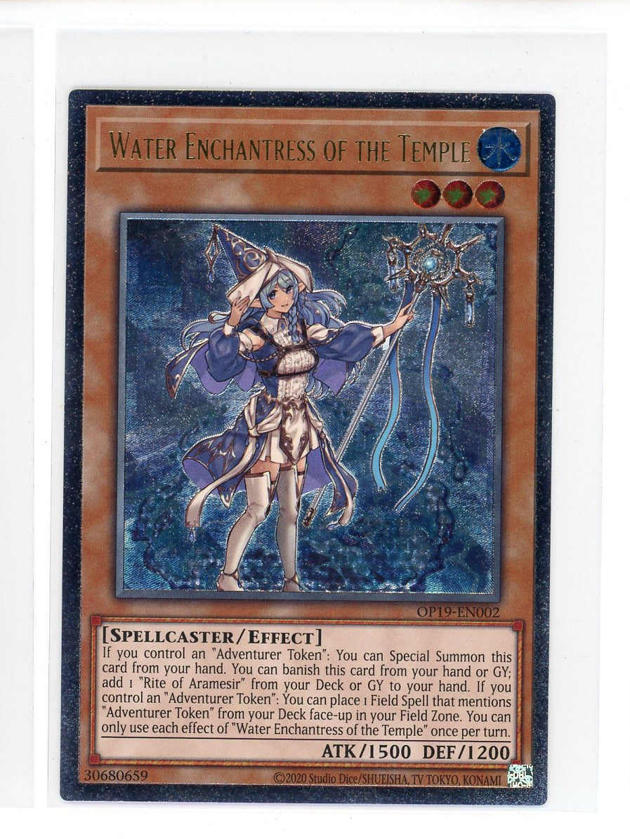 OP19-EN002 - Water Enchantress of the Temple - Ultimate Rare - Effect Monster - OTS Tournament Pack 19 EU PRINT