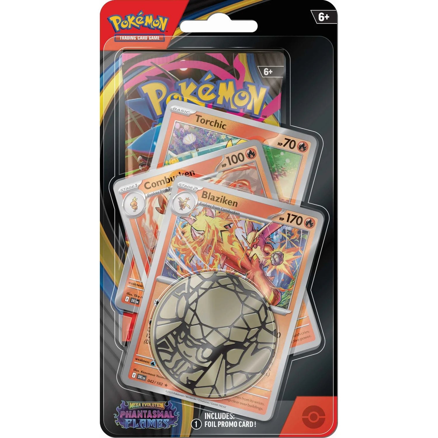 Pokemon - Mega Evolution - Phantasmal Flames - Premium Checklane Blister - Blaziken ME1
