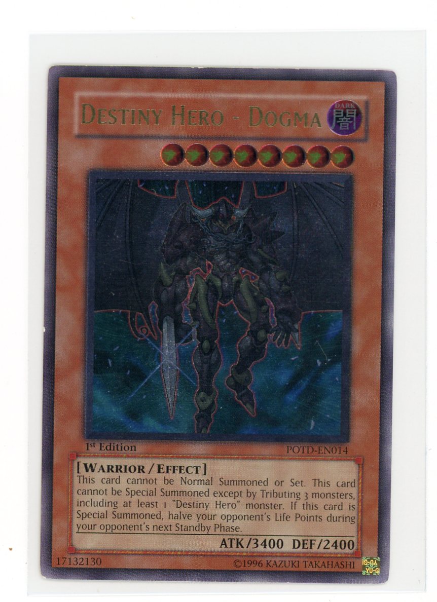 POTD-EN014 - Destiny HERO - Dogma - Ultimate Rare - Power of the Duelist - 1st Edition - LP