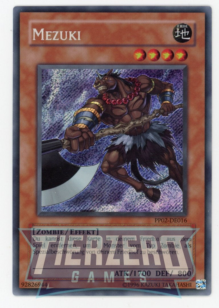 PP02-DE016 - Mezuki - Secret Rare - Effect Monster - GERMAN