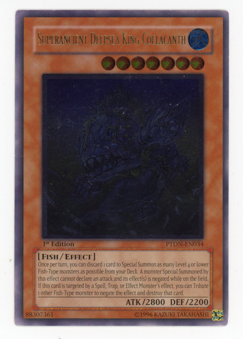PTDN-EN034 - Superancient Deepsea King Coelacanth - Ultimate Rare - Phantom Darkness - 1st Edition - VLP