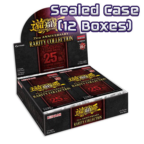 Yugioh 25th Anniversary Rarity Collection Booster Box x12 (Sealed Case Yugioh 25th Anniversary Rarity Collection Booster Box x12 (Sealed Case