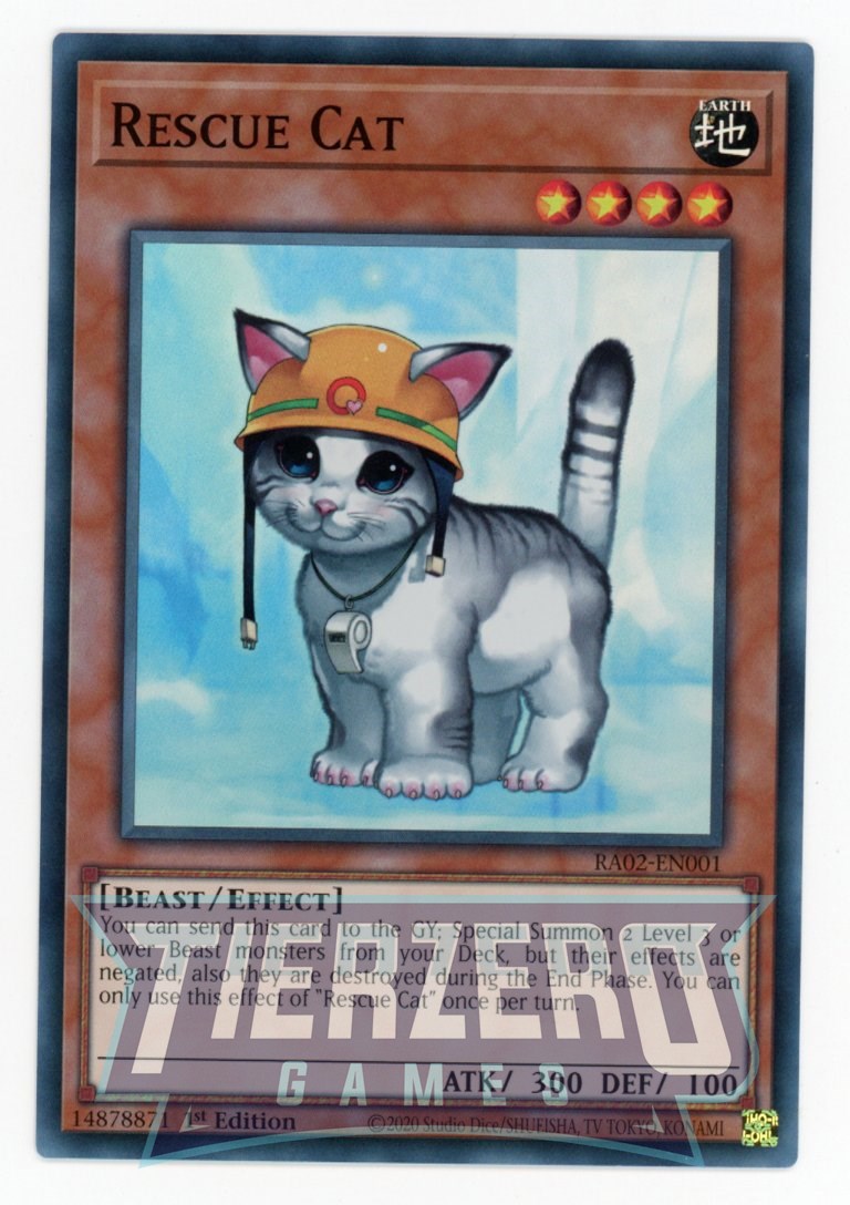 RA02-EN001 - Rescue Cat - Super Rare - - Rarity Collection 2