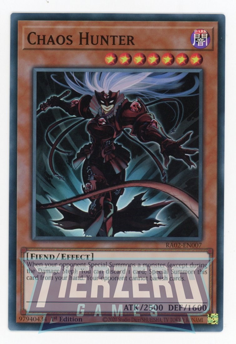 RA02-EN007 - Chaos Hunter - Super Rare - - Rarity Collection 2 RA02-EN007 - Chaos Hunter - Super Rare - - Rarity Collection 2