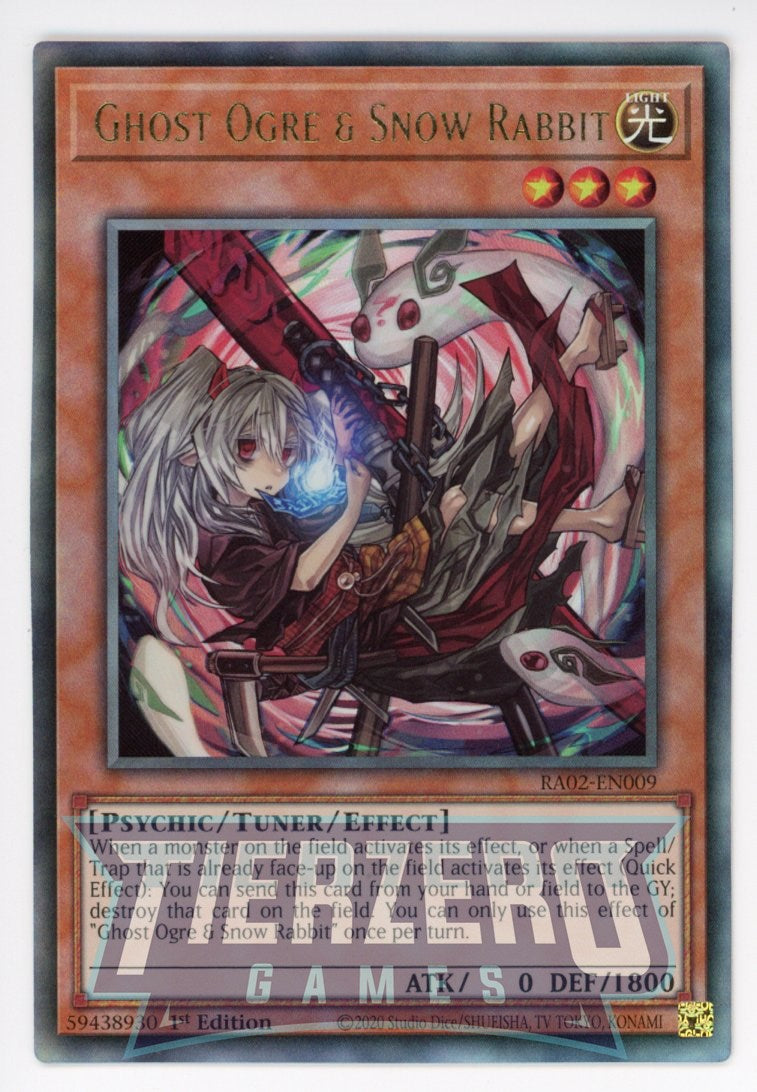 RA02-EN009 - Ghost Ogre & Snow Rabbit (Alt Art) - Ultimate Rare - - Rarity Collection 2