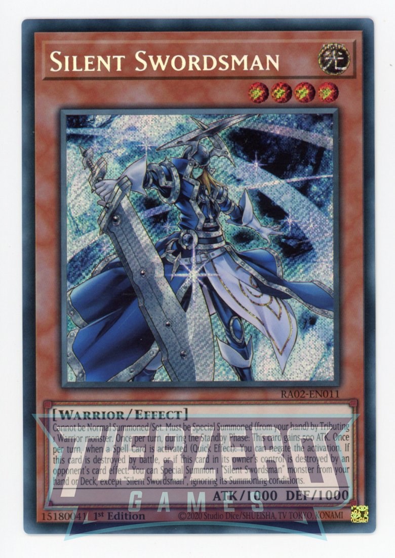 yugioh silent swordsman deck RA02-EN011 - Silent Swordsman - Secret Rare