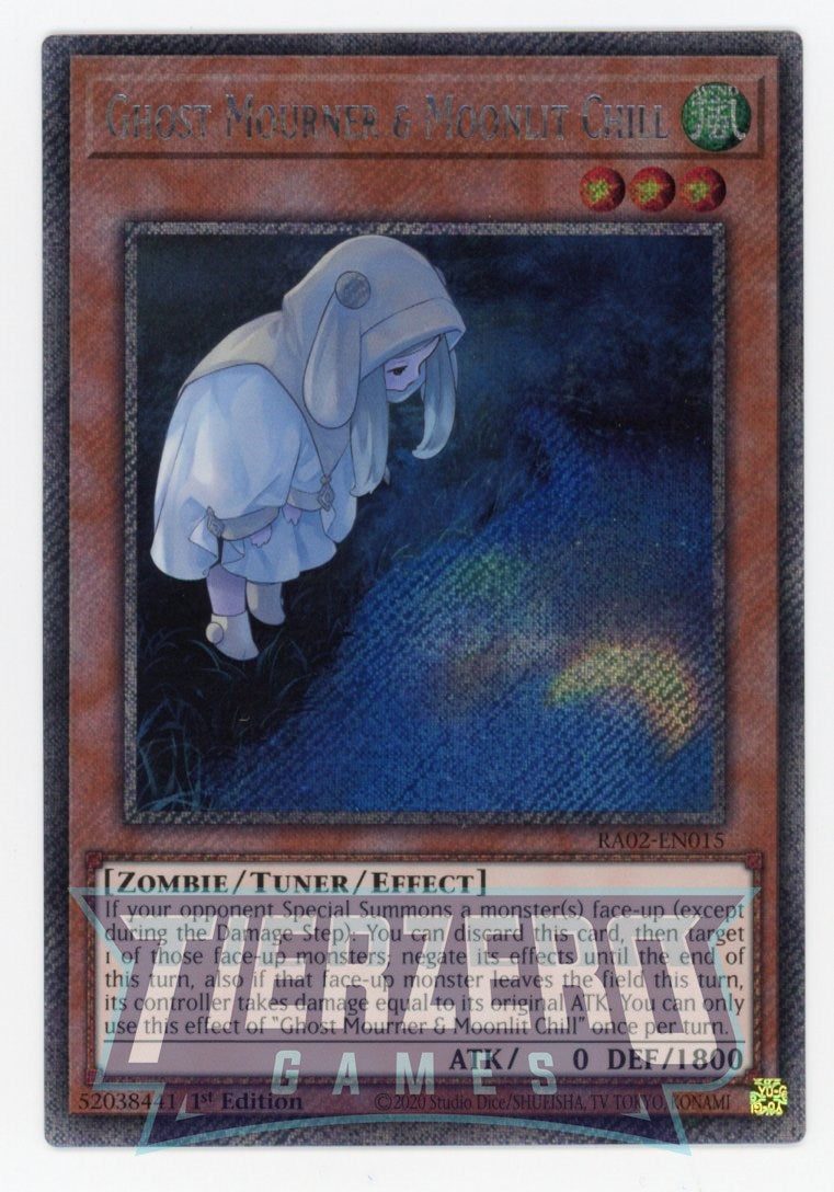 RA02-EN015 - Ghost Mourner & Moonlit Chill (Alt Art) - Platinum Secret Rare - - Rarity Collection 2