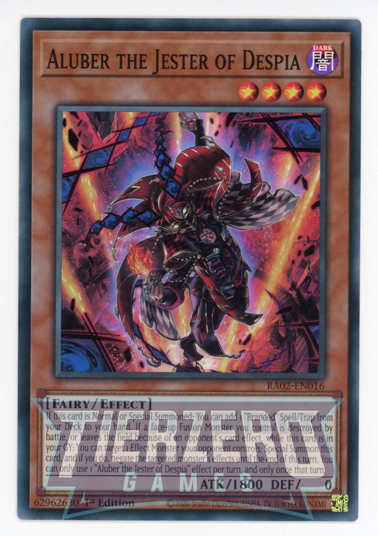 RA02-EN016 - Aluber the Jester of Despia - Super Rare - - Rarity Collection 2